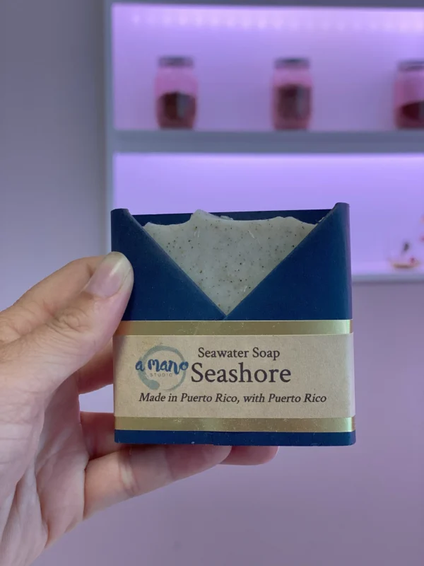 A Mano Studio Seashore Seawater Soap made in Puerto Rico, with Puerto Rico at Rosita Nail Lounge & Spa in Rincón